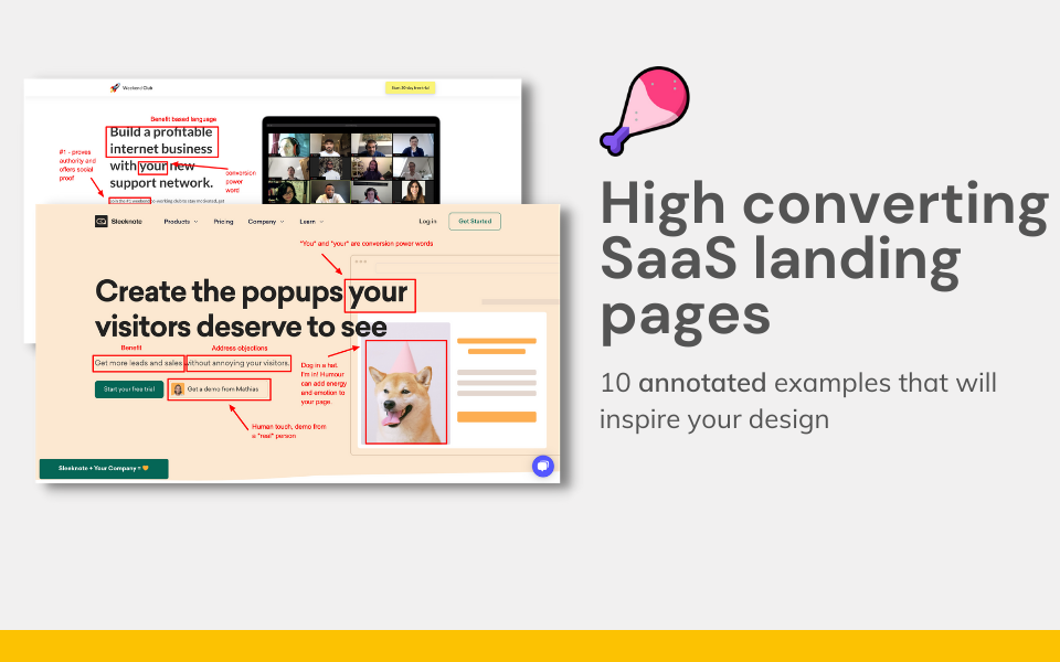 High converting landing pages: 8 annotated examples