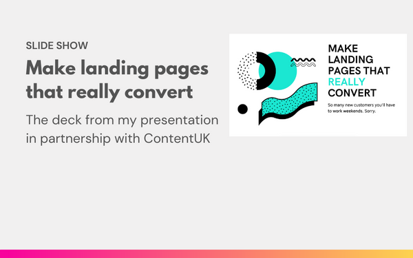 Slide Show: Make landing pages that really convert