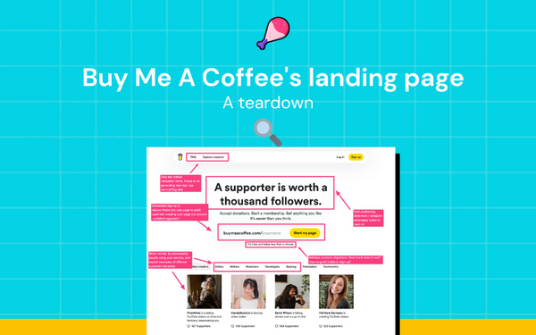 [ROAST] Buy Me A Coffee's awesome landing page: a teardown