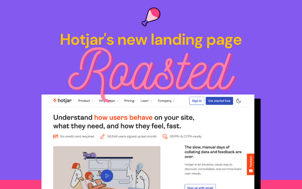 [VIDEO ROAST] Hotjar's new landing page