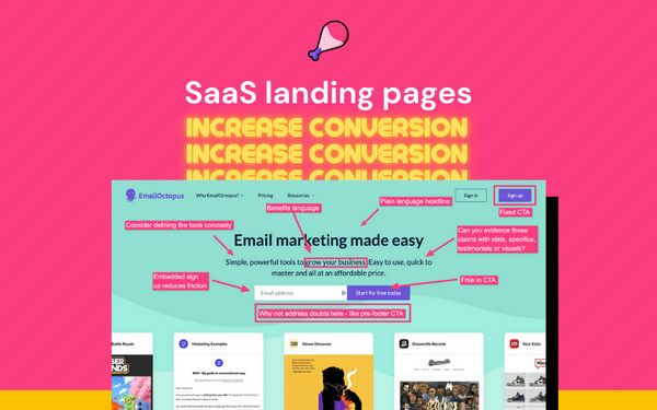 High converting SaaS landing pages